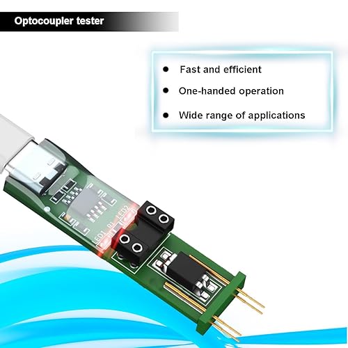 Youmile 2 pezzi Tester per moduli optocoupler PC817 DIP-4 accoppiatore di uscita Strumento di prova Strumento di prova online con cavo da Tipo C a USB Presa IC DIP-4 rotonda - Honorern