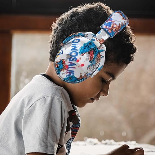 SNR - Paraorecchie 28 dB per bambini - paraorecchie per bambini - paraorecchie antirumore per bambini, bambini piccoli e neonati, perfetti per concerti, studi (nebulosa blu) - Honorern