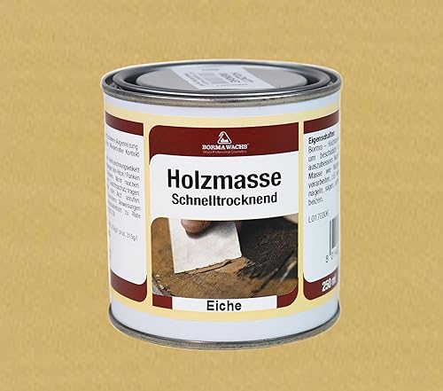 BORMA HOLZMASSE STUCCO COLORATO PER LEGNO COLORE NOCE SCURO BARATTOLO DA 250 ML. - Honorern