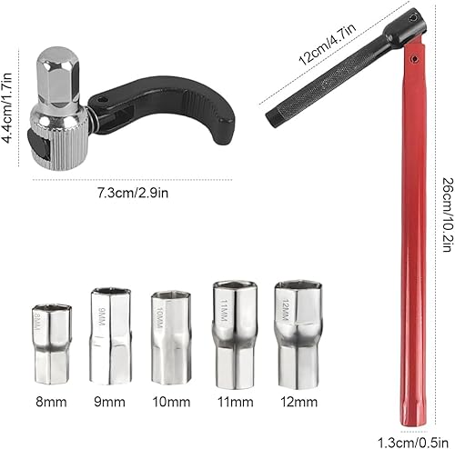 Chiave Rubinetto Lavello, 7 PCS 8-12 mm Chiave per Rubinetto Sottolavello,Chiave a Tubo per Rubinetti,Chiave per Dadi Rubinetti, Utensile per L'installazione dei Rubinetti per Sanitarie - Honorern