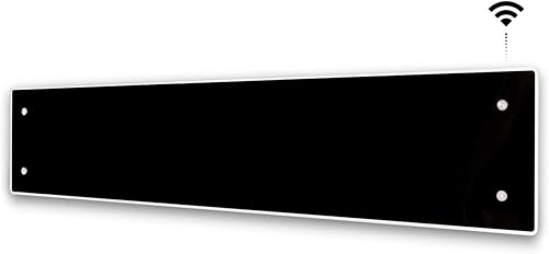 CLea L - Convettore da parete Wifi con Termostato | Controllo smartphone | Termosifone Elettrico | Stufetta Elettrica Basso Consumo | Altezza 222 mm | Stufa Elettrica 600W | KWT Bianco | IP24C - Honorern