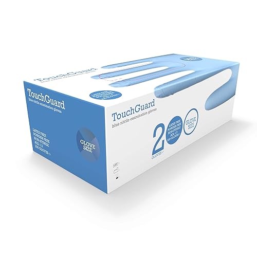 Guanti monouso in nitrile, blu, senza lattice e senza talco, confezione da 200, taglia S - Honorern