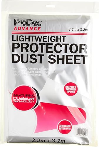 PNWS129 - Telo antipolvere in tessuto non tessuto, leggero, 3,2 x 3,2 m, colore: Bianco - Honorern