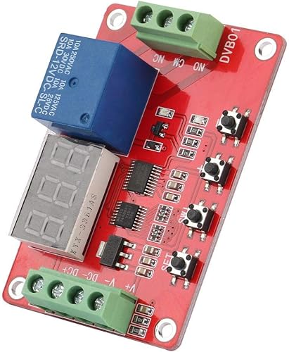 Comparatore di Tensione Finestra Digitale, Controller di Monitoraggio Tensione Multifunzione Rosso DVB01 Comparatore di Tensione Finestra Digitale/misurazione Tensione 12V/24V(12V) - Honorern