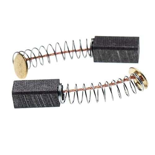 2x spazzola carbone compatibile con Hitachi WR 9DM, WR 9DM2, WR 9DMR utensile elettrico - Spazzola motore, 12 x 6 x 5 mm - Honorern