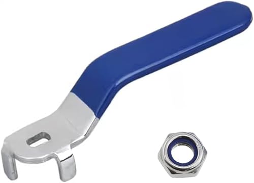 Maniglia della valvola a sfera, leva in metallo maniglia della valvola di intercettazione maniglia della valvola girevole di ricambio per bagno cucina giardino (lunghezza: 93 mm) - Honorern