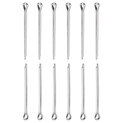 2mm x 35mm (DxL) Coppiglia Clip Perni - 30pz - Buono per Macchinari - 304 Inossidabile Acciaio Forcina Elementi fissaggio - Argento - Honorern