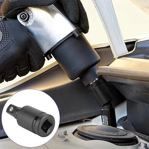 Set 1/2' 3/8” 1/4“ Snodo Sferico Impatto Bussola Chiavi, Chiavi a Snodo, Set Chiavi a Bussola, Attacco Avvitatori Per Giunto Universale Alta Durezza Pneumatico Adattatore Girevole Quadrato Avvitatore - Honorern