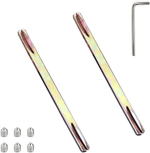 Perni Quadrati in Ferro per Maniglie, 2 Pezzi Perni Quadrati in Ferro da 8 mm, 8 x 130 mm Mandrino Ricambio per Maniglie Porte, con Viti e Maniglie, per Maggior Parte Maniglie Porte - Honorern
