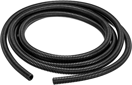 DMiotech 12 mm x 9 mm x 3,0 m PP Non-diviso Tubo Ondulato Tubo Interno Esterno Cavo Gestione per Avvolgimento Ordina Ufficio Giardino - Honorern
